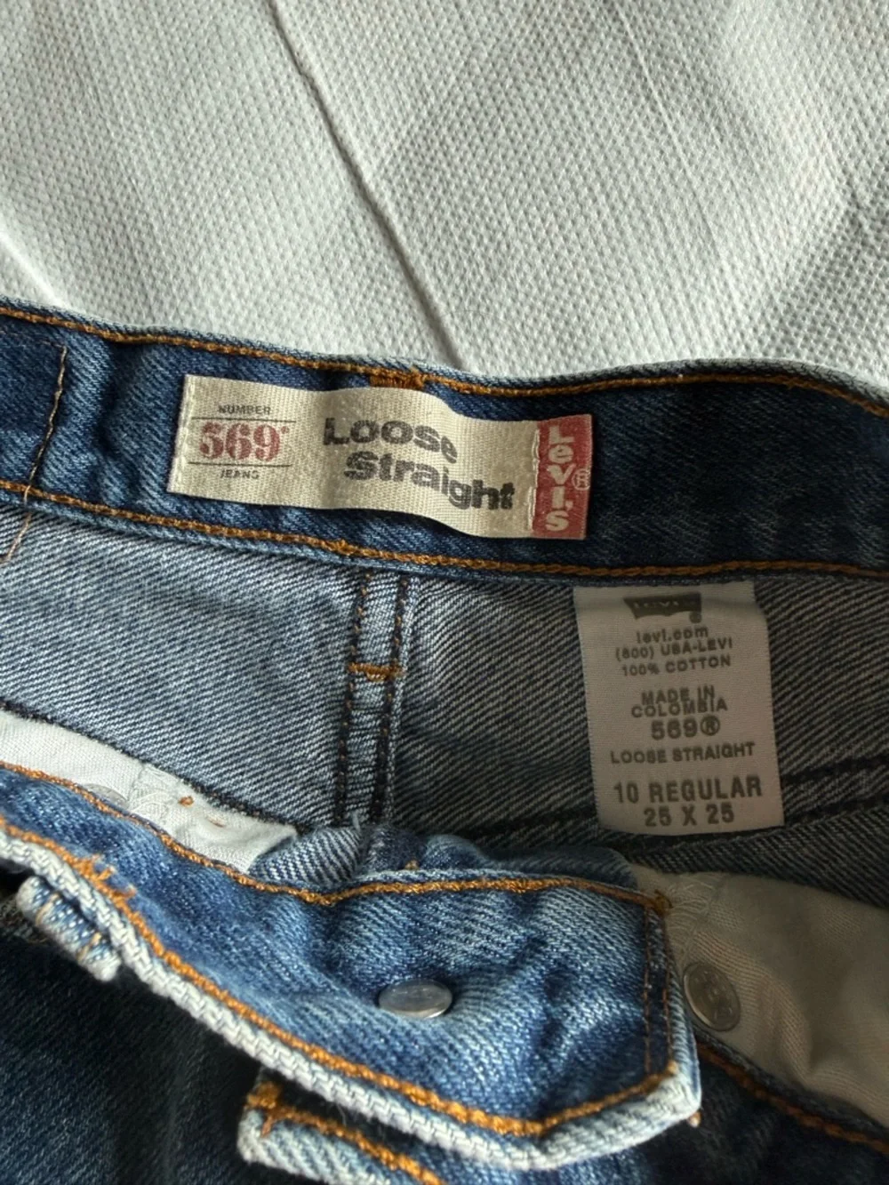Levi's Frayed Hem Denim Shorts